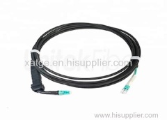 FTTA Waterproof NSN Fiber Optic Patch Cord Duplex LC with Flexible Boot SM MM