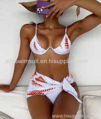 Custom swimsuit with logo label pattern