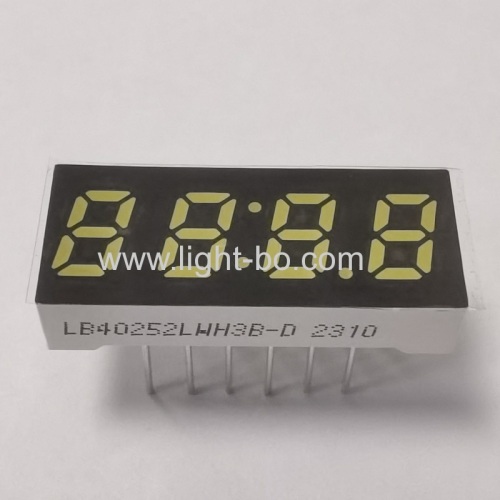 Ultra white Small Size 0.25 4 Digit 7 Segment LED Clock Display common cathode for small home appliances