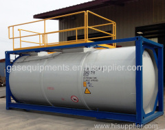 T75 Un Portable Cryogenic GB/ASME 40FT LNG ISO Tank Container Stainless Steel Storage Tank