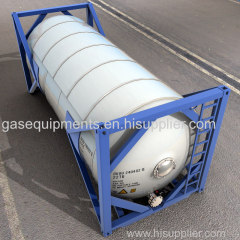 T75 Un Portable Cryogenic GB/ASME 40FT LNG ISO Tank Container Stainless Steel Storage Tank