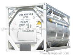 T75 Un Portable Cryogenic GB/ASME 40FT LNG ISO Tank Container Stainless Steel Storage Tank