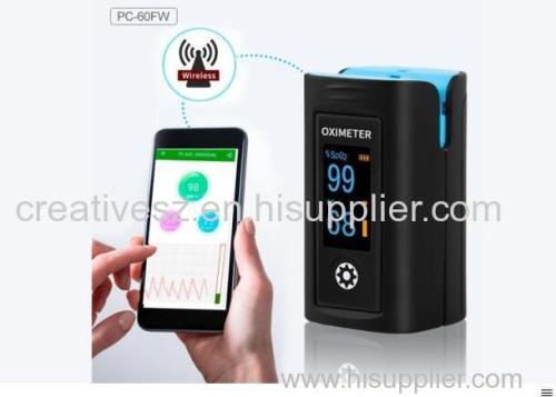 LEPU PC-60FW High Accurate Bluetooth Blood Oxygen Monitors SpO2 Finger Pulse Oximeter With APP Analysis Result