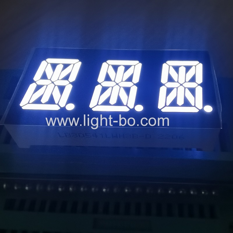 cátodo comum de display led alfanumérico de três dígitos branco ultra brilhante de 14 segmentos para fritadeira de ar