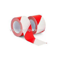 50mmx100M PE Warning Tape Red/White(11852F)Non-Adhesive