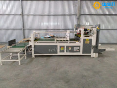 semi automatic paper carton box folding gluing machine