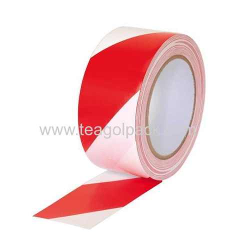 80mmx100M PE Non-Adhesive Caution Tape Red/White