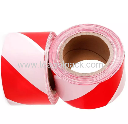 50mmx25M PE Barrier Tape Red/White(11858M)Non-Adhesive
