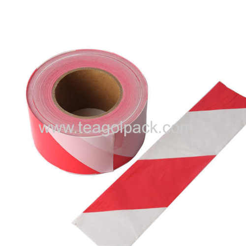 50mmx200M PE Non-Adhesive Hazard Tape Red/White