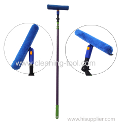 Huadi 2 in 1 Super long Telescopic window cleaner Window Washer set with Turnable Head