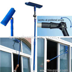 Huadi 2 in 1 Super long Telescopic window cleaner Window Washer set with Turnable Head