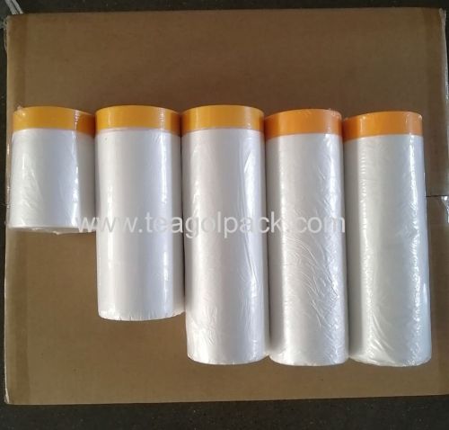 2700mmx16M Washi Paper Per-Taped Masking Film/2700mmx16M Masking Film With Rice Paper Tape