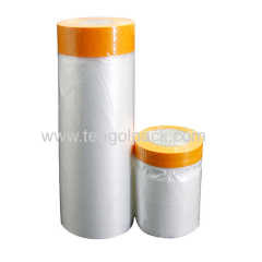 1100mmx33M Masking Film With Washi Paper Tape/1100mmx33M Pre-Taped Gold Masking Film