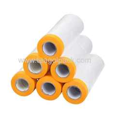 2100mmx16M Gold Washi Pre-Taped Masking Film/2100mmx16M Masking Film With Gold Rice Paper Tape