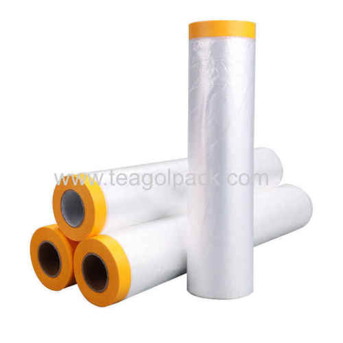 2700mmx16M Washi Paper Per-Taped Masking Film/2700mmx16M Masking Film With Rice Paper Tape