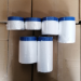 550mmx20M Masking PE Film With Blue Cloth Duct Tape