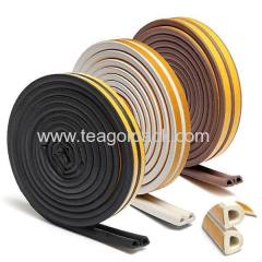 D-Shape 7.5mmx9mm Weather Stripping Tape 6M(3mx2rolls); D Shape Self-Adhesive Rubber Seal Strip 6M L Gray.