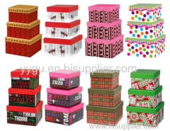 Gift box Storage box nestes boxes paper box