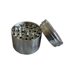 TOP Quality 63mm Manual 304 Stainless Steel Herb Grinder Metal Crusher with Custom Logo in Gift Box