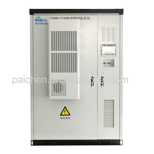 100KW lithium iron phosphate battery industrial and commercial high-voltage energy storage cabinet