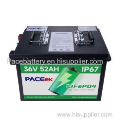 36V52Ah lithium battery pack for Golf Carts