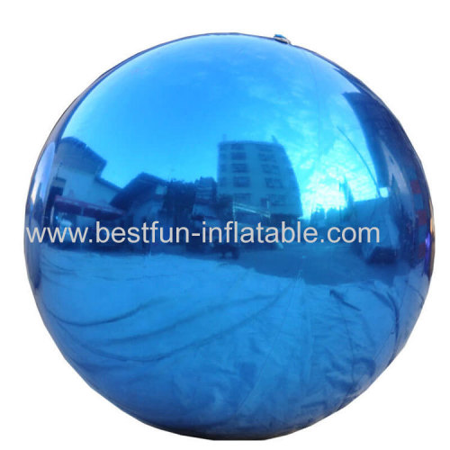 Red Christmas Decoration Inflatable Reflective Mirror Balloon Party Event Advertising Inflatable Sphere Mirror Ball For