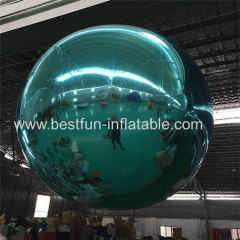 Red Christmas Decoration Inflatable Reflective Mirror Balloon Party Event Advertising Inflatable Sphere Mirror Ball For