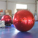 large mirrored and reflective inflatable ball