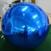 large mirrored and reflective inflatable ball