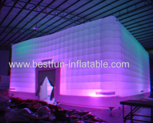 Outdoor Led Light Blow Up Nightclub Tent colorful inflatable tent with led light