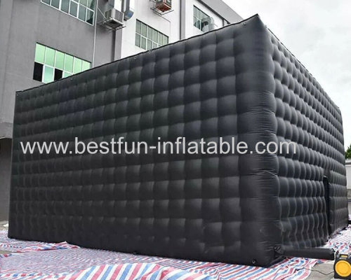 black inflatable club tent inflatable party club led inflatable club with light