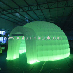 inflatable white tents dome inflatables air tents with light led light inflatable club