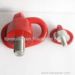 Universal rotating lifting ring TOREM 360 degree rotating lifting point red bolt