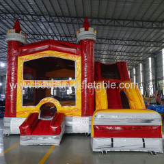 Fire Island combo fire truck inflatable bounce house bouncing house commercial
