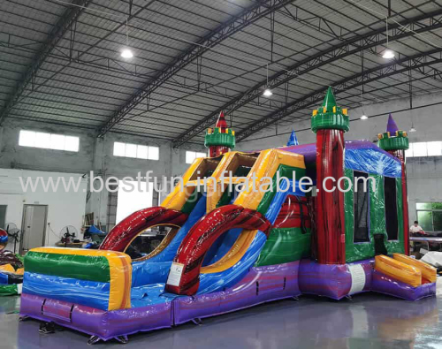 marble water slide cheap inflatable bouncy slide inflatable 5 in 1 combo