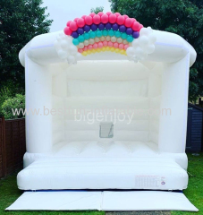 Inflatable White Castle for wedding white bounce house Inflatable wedding Castle