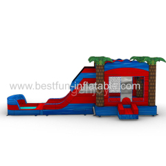 paradase bouncy castle palm tree bouncer inflatables bounce with palm trees