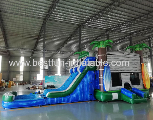 Surfs inflatable combo slide bounce house 7 in 1 inflatable combo