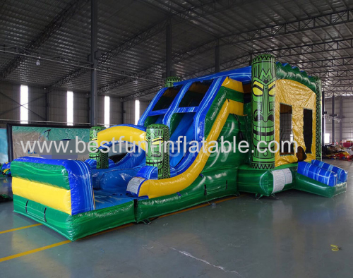 tiki inflatable combo Children Inflatable Castle Outdoor Inflatable Bouncy Castle