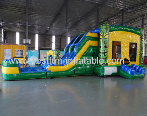 tiki inflatable combo Children Inflatable Castle Outdoor Inflatable Bouncy Castle