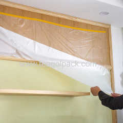 4x4Mx6micron Covering Film; 4x4M Protective Film;4x4M Masking Film;4x4M Drop Film