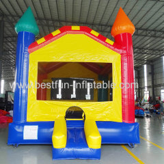 Dark Blue Panel commercial bounce house for sale banner bounce house