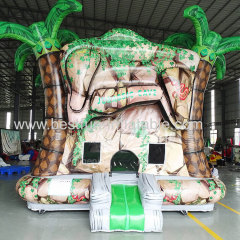 Jurassic bounce house inflatable air bounce house combo jumpers