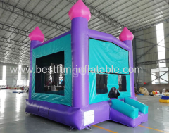 Purple and Blue Panel commercial bounce house for sale large bounce house