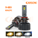 Carson 9-48V H7 Double Pipes Car LED Auto Headlight with 3000K 4300K 6000K Colors