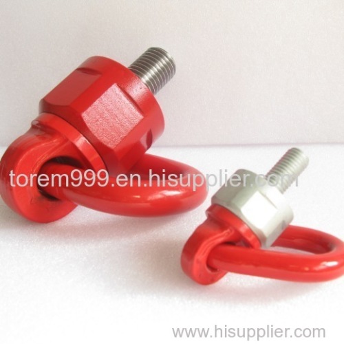 Stainless steel 316L heavy-duty universal rotating lifting ring Terme lifting point red lifting