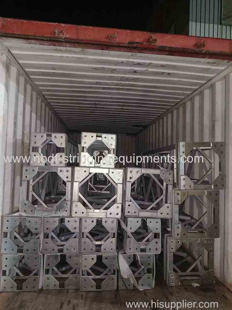 Gin Poles and motorised winches for tower erection are exported