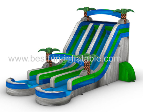 palms top aloha splash commercial water slide double slide inflatable giant inflatable water slide for adult