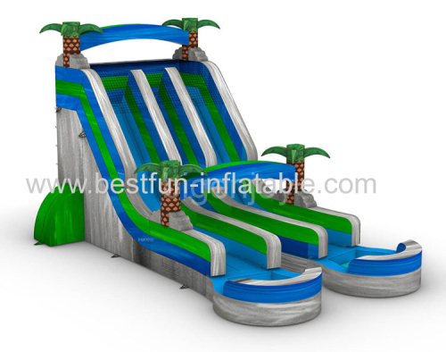 palms top aloha splash commercial water slide double slide inflatable giant inflatable water slide for adult