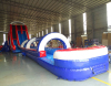 giant American Dual Lane water slide pool inflatable slide outdoor inflatable super slide